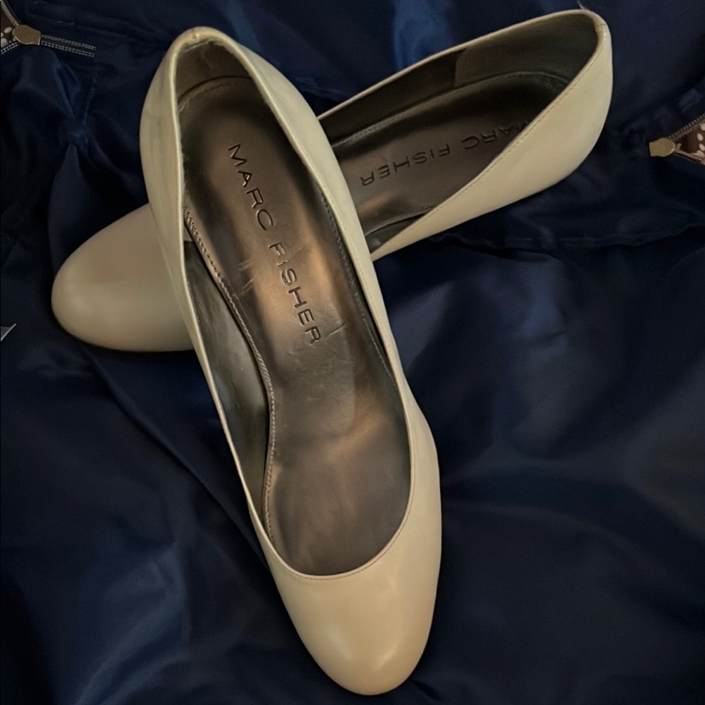 Marc Fisher Women's Elegant Cream Heels